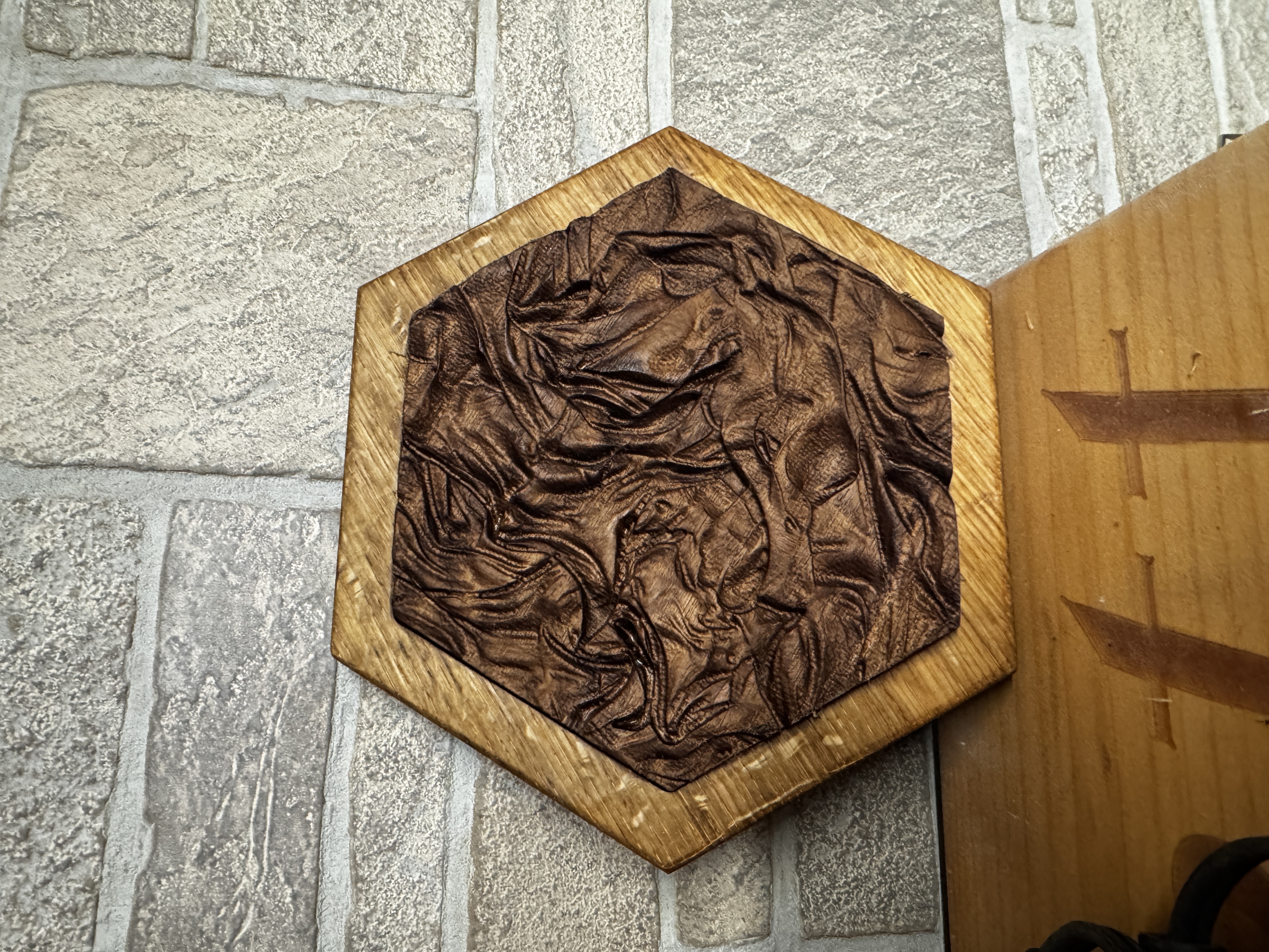 CNC carving with detailed relief work