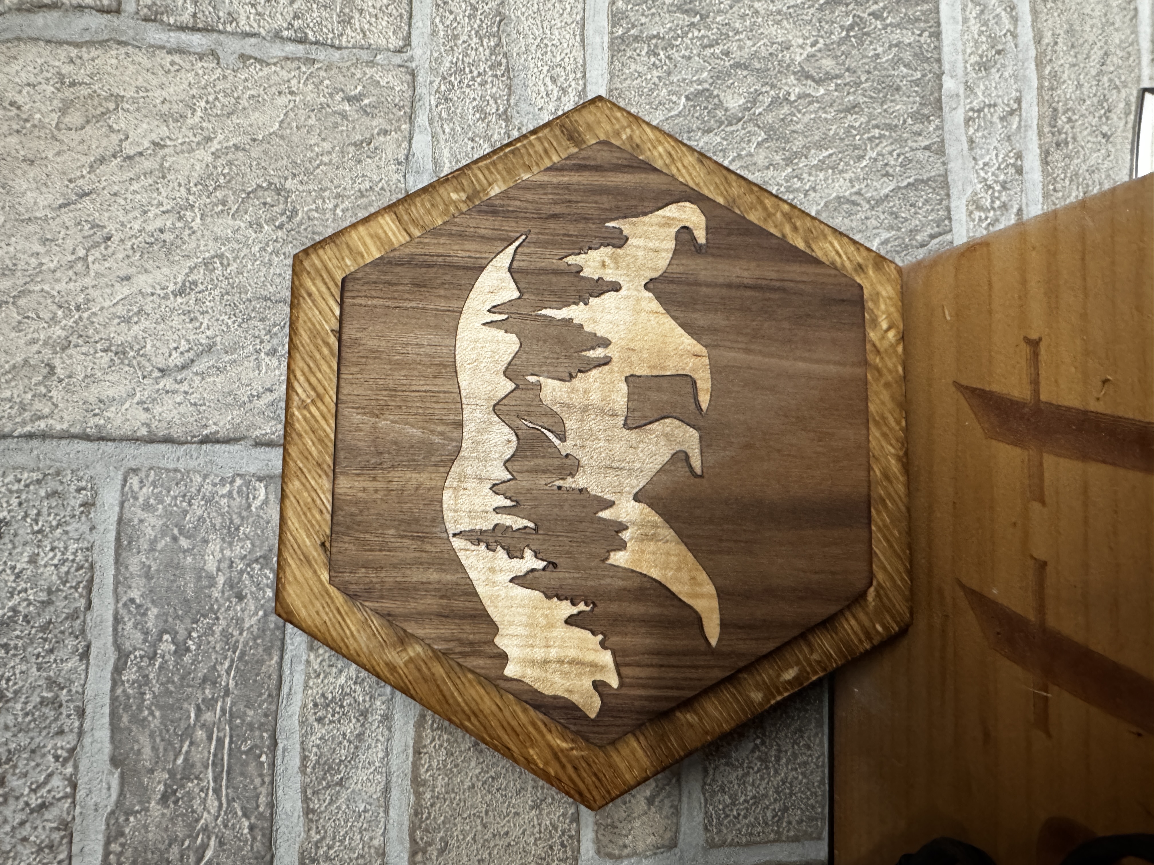 CNC carved decorative panel